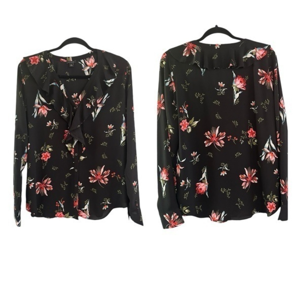 Ann Taylor Garden Floral Blouse